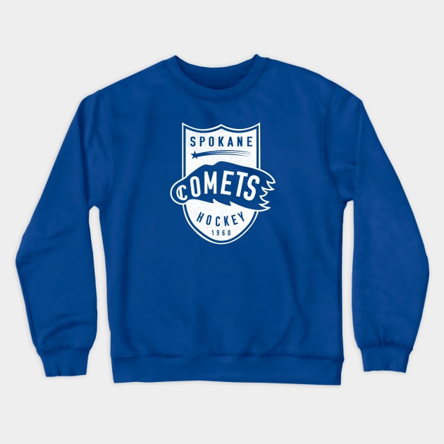 Defunct Spokane Comets WHL Hockey 1963 Crewneck Sweatshirt by LocalZonly